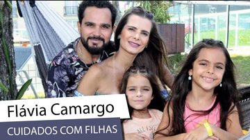 Imagem Flávia Camargo revela como cuida das filhas gêmeas